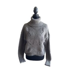Chunky Knit Turtleneck Sweater by Oak & Trellis